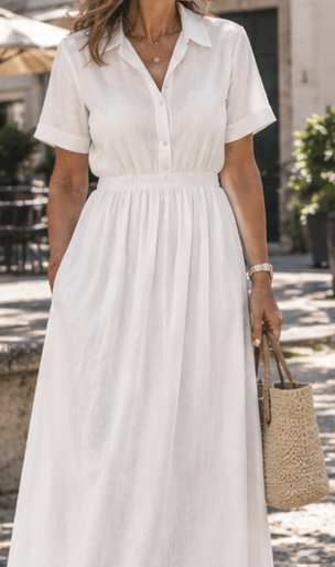La Robe Midi en Lin Juliette