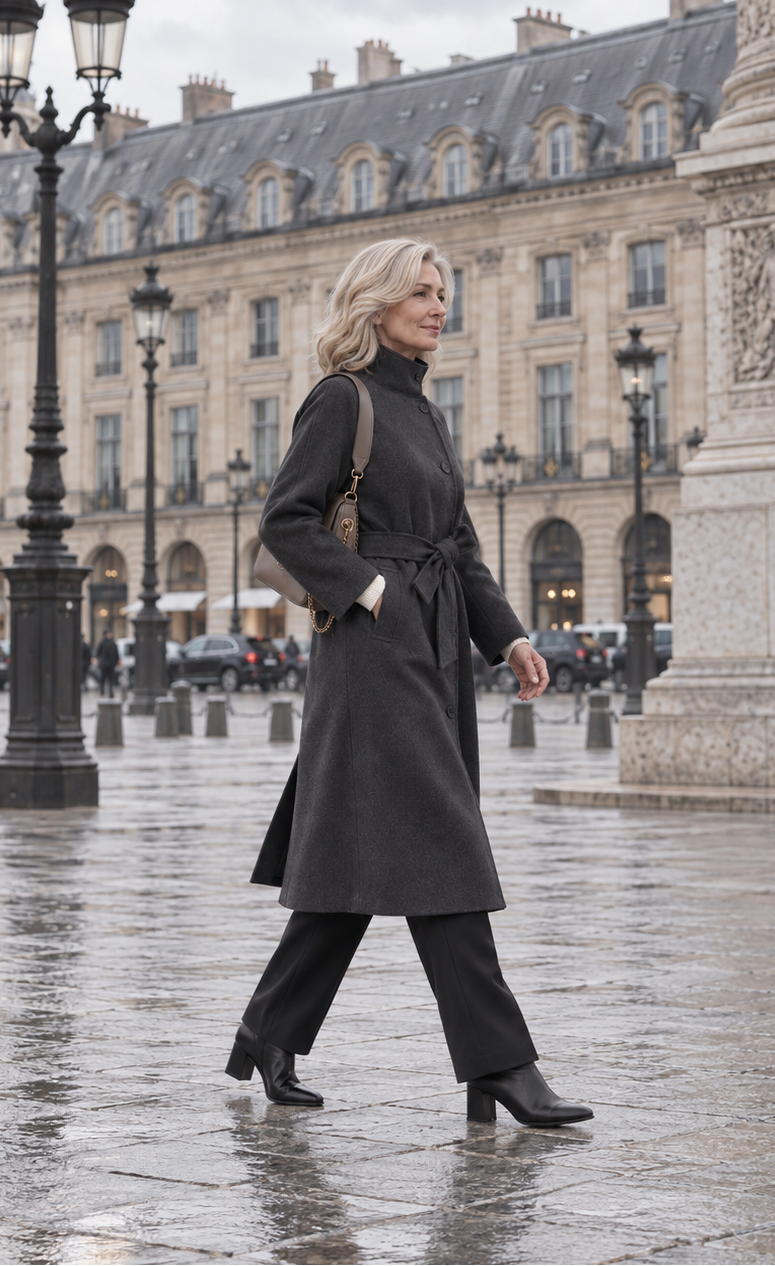 Le Manteau Ceinturé Monceau