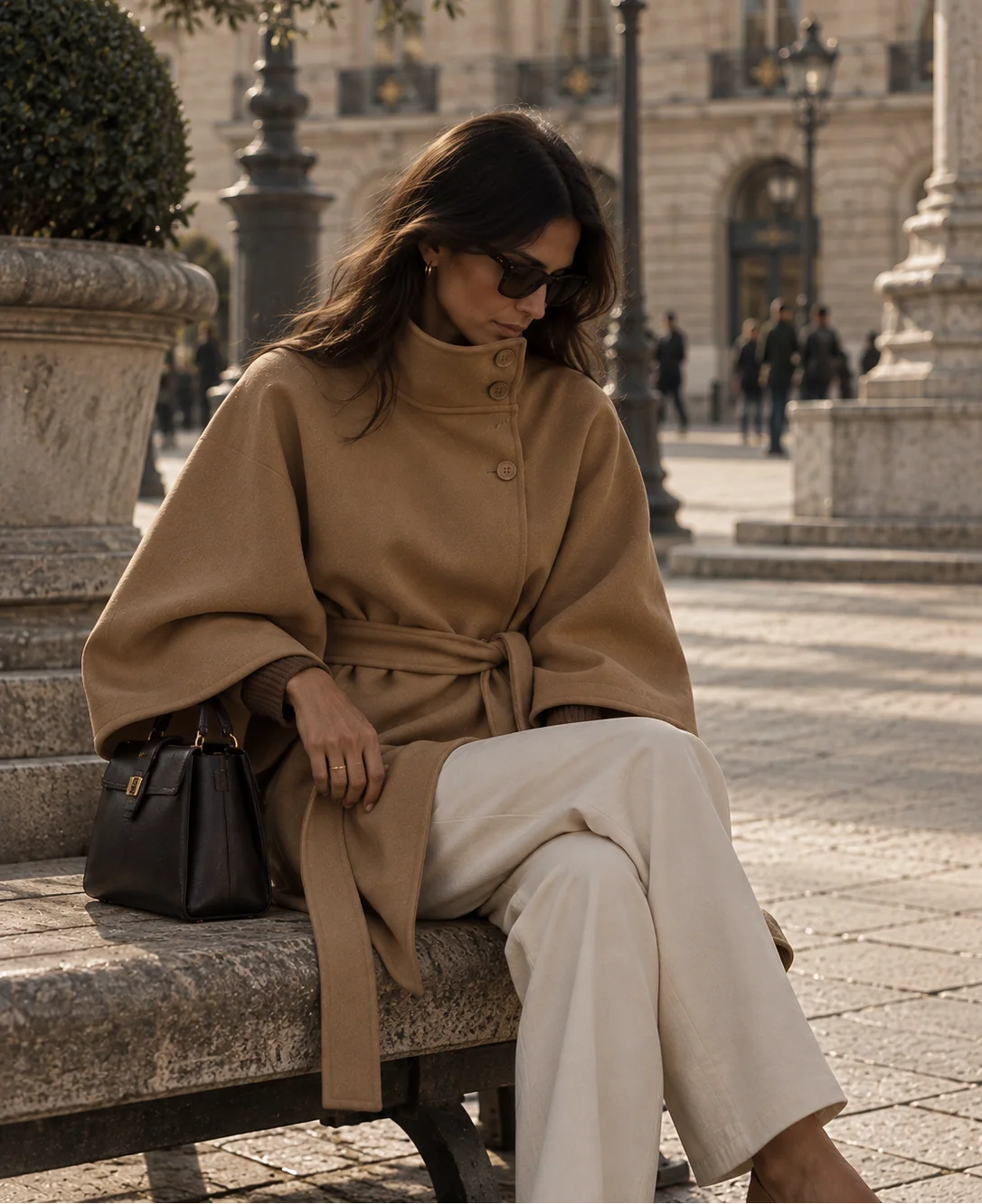 La Veste Cape Ceinturée