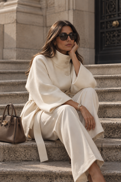La Veste Cape Ceinturée