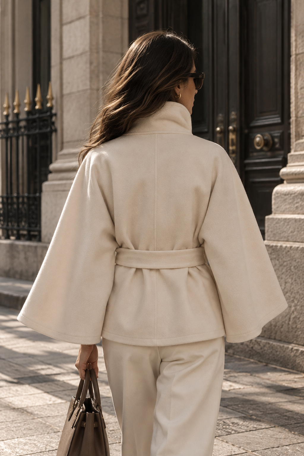 La Veste Cape Ceinturée