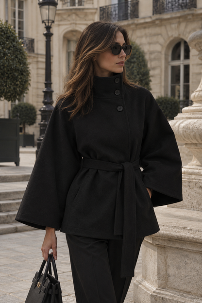La Veste Cape Ceinturée