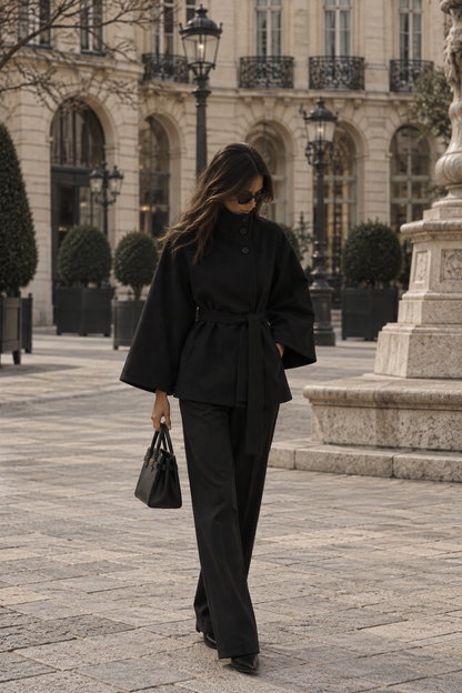 La Veste Cape Ceinturée
