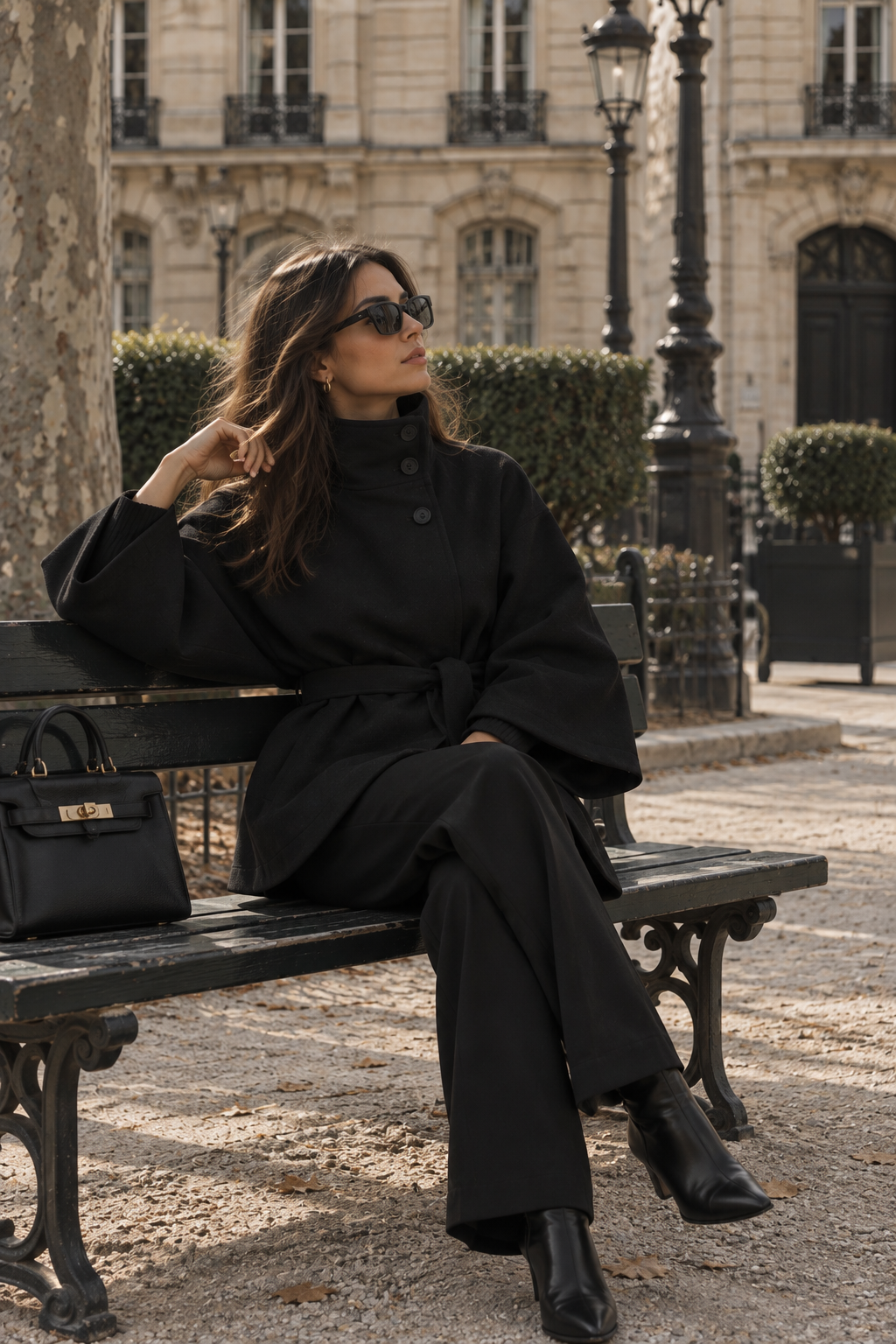 La Veste Cape Ceinturée
