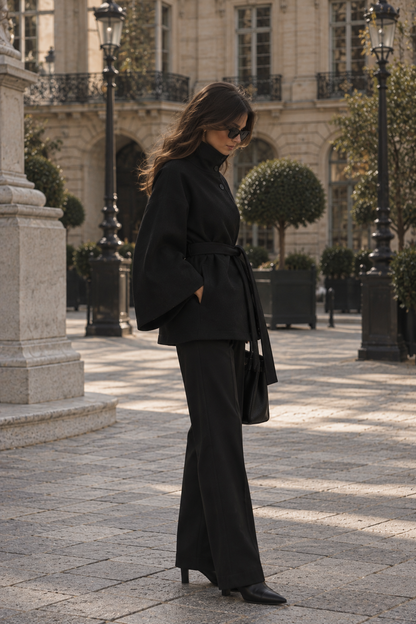 La Veste Cape Ceinturée