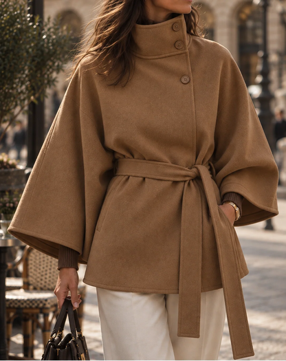 La Veste Cape Ceinturée