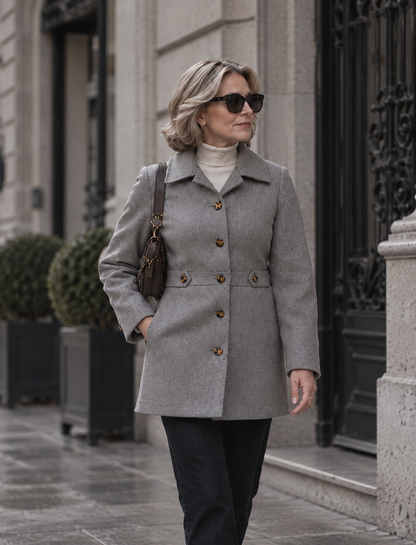 Le Manteau Élégant Boutonné