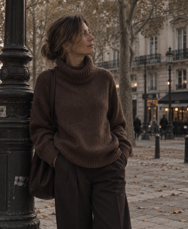 Le Pull à Col Montant
